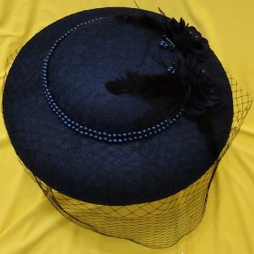 تصویر کلاه آیدا سرمه ای 