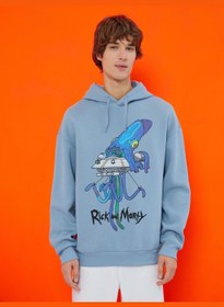 تصویر هودی ریک و مورتی با مجوز و چاپ شده برند Koton Rick and Morty Hoodie Licensed Printed