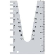 تصویر گیج اندازه گیری میلگرد دندانه دار کد 2701 