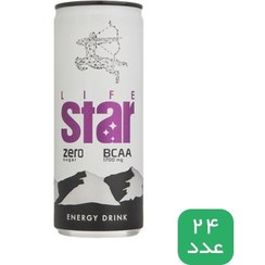 تصویر پک 24عددی نوشابه انرژی زا بدون قند BCAA لایف استار 