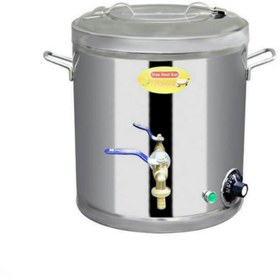 تصویر سماور برقی ایران استیل کار مدل 01 گنجایش 15 لیتر - سفید 