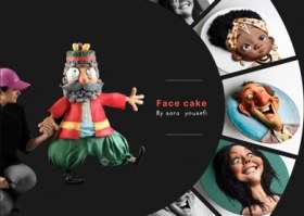 تصویر face cake of cakestar semester with Sara Yousefi 