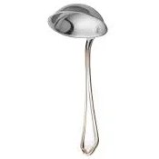 تصویر ملاقه سس ناب استیل مدل ونیز دورطلایی 