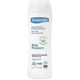 تصویر شیر بدن باباریا babaria مدل اسکین پروتکت skin protect مناسب انواع پوست حجم 400 میل skin protect BODY MILK babaria 400 ml