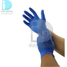تصویر دستکش دیتیلینگ آبی مدل Nitrile Detailing Gloves 