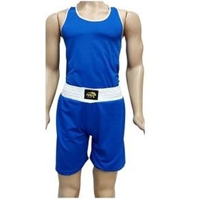 تصویر تجهیزات بوکس آبی Boxing Athlete Shorts Team مجموعه Pars 