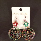 تصویر گوشواره رنگی رنگی 