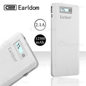 تصویر پاور بانک 12500mAh فست LCD دار Earldom PB13 