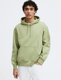 تصویر هودی نخی با فیت معمولی برند H&M Regular Fit Cotton Hoodie