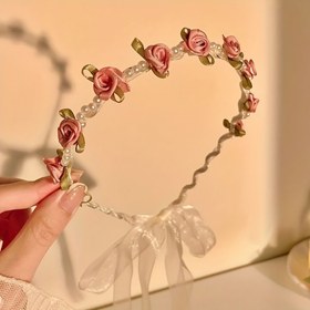 تصویر تل سر ریسه گل رز 