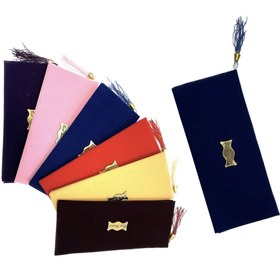 تصویر پاکت پول منگوله دار مخملی 