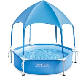 تصویر استخر فریمی پیش ساخته سایبان دار اینتکس intex کد 28209 