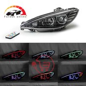 تصویر چراغ جلو اسپرت پژو ۲۰۶ طرح دایره 