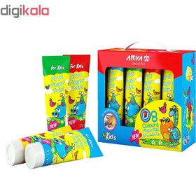 تصویر رنگ انگشتی 8 تیوپی آریا کد 7014 کارتن 24 عددی 