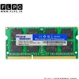 تصویر رم لپ تاپ 8 گیگ Golden Memory DDR3-PC3L (1600-12800) 