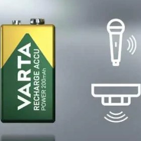 تصویر باتری کتابی قابل شارژ وارتا Accu 200 Varta Accu 200 9V Rechargable Battery