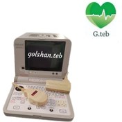 تصویر سونوگرافی پرتابل سیاه سفید هیتاچی با دو پروب 