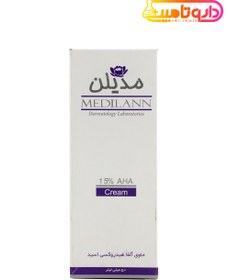 تصویر کرم لایه بردار AHA 15% مدیلن Medilann 15% AHA Cream 50ml