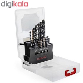 تصویر ست 17 عددی مته HSS توسن مدل T14-MB17-HSSCO-1105 T14-MB17-HSSCO-1105