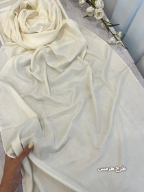 تصویر شال مجلسی ابریشم طرح برند - شیری طرح هرمس 