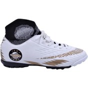 تصویر کتانی زمین چمن Jump اورجینال مردانه جامپ JUMP-M-28366 28366 Roller A-white/gold Socks Artificial Turf 