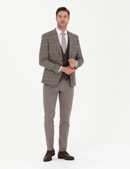 تصویر ست کت و شلوار مردانه آستین بلند شطرنجی | پیر کاردین Pierre Cardin 955532 