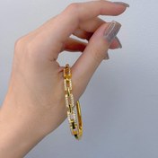 تصویر بنگل جواهری طلایی فری سایز - یک 