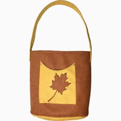 تصویر کیف دستی زنانه طرح برگ کد 02 جنس چرم مصنوعی و جیر 