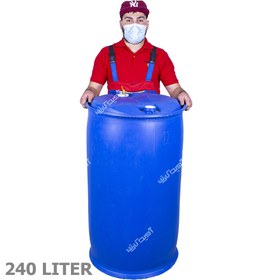 تصویر بشکه ال رینگ 240 لیتری نگهداری مایعات ا L-Ring 240 liter liquid storage barrel L-Ring 240 liter liquid storage barrel