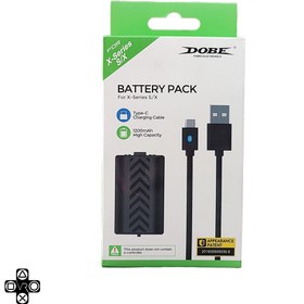 تصویر Dobe Controller Battery Pack for XBOX Series X/S - Black باتری قابل شارژ به همراه کابل شارژ DOBE مخصوص کنترلر ایکس باکس