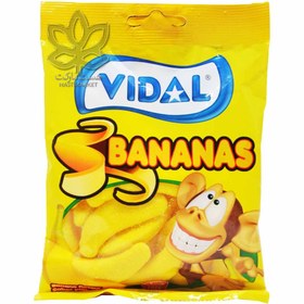 تصویر پاستیل شکری موزی ( بدون گلوتن ) 100 گرم ویدال – vidal 