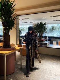 تصویر رویه دامن تارتان 