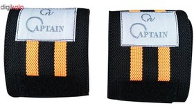 تصویر مچ بند بدنسازی کاپیتان اسپرت مدل WRIST بسته 2 عددی سایز freesize 
