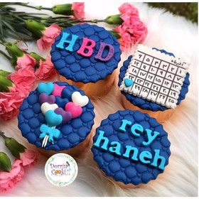 تصویر ست کاپ کیک تولد 