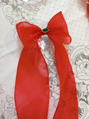 تصویر پاپبون حریر قرمز 