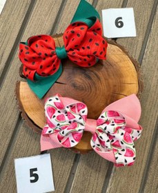 تصویر گل سر یلدایی طرحدار گیره انبری قی79 - دو 