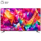 تصویر تلویزیون QLED UHD 4K هوشمند google TV تی سی ال مدل C645 سایز 55 اینچ TCL C645 QLED 4K UHD Google TV 55"