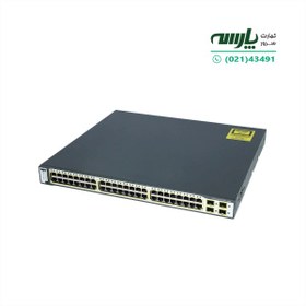 تصویر سوييچ 48 پورت سیسکو مدل WS-C3750 ا Cisco WS-C3750-48PS-S 48-Port Switch Cisco WS-C3750-48PS-S 48-Port Switch