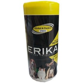 تصویر دستمال مرطوب پت Erika - وانیل 