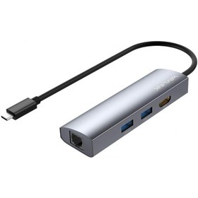 تصویر هاب چهار پورت USB-C ویولینک مدل UHP3408 