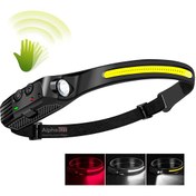 تصویر چراغ پیشانی سنسوردار مدل W689-2 نوع COB 