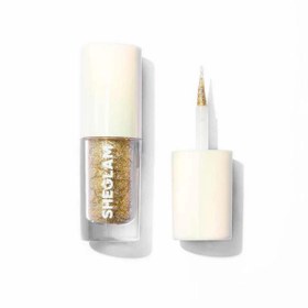 تصویر سایه و خط چشم مدل شاین گلیتر دار 