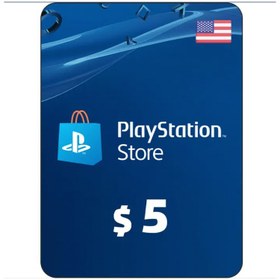 تصویر گیفت کارت پلی استیشن 5 دلاری آمریکا PlayStation Gift Card 5 $ United States