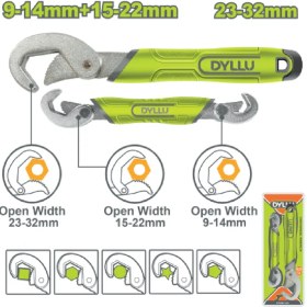 تصویر آچار همه کاره 2 عددی دایلو مدل DTUW1103 