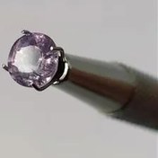 تصویر نگین سنگ اسپینل یا لعل معدنی برمه (رنگ یاسی) 