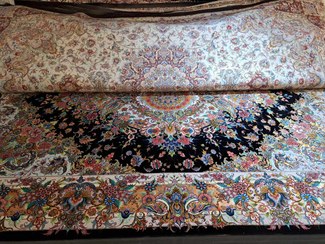 تصویر فرش دستبافت ابریشم تبریز| ۶ متری Tabriz Handmade Silk Carpet