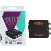 تصویر تبدیل DETEX+ AV To VGA – مشکی 