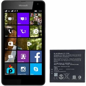 تصویر باتری اصلی گوشی مایکروسافت لومیا Microsoft Lumia 535 BL-L4A 