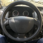 تصویر فرمان پرسی چرمدوزی شده فابریک پراید کروز 