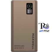 تصویر پاوربانک مکسول مدل Energix ظرفیت ۲۰۰۰۰ میلی‌آمپر با شارژ سریع 